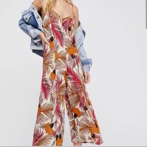 Novella Royale Tropical Print Jumpsuit